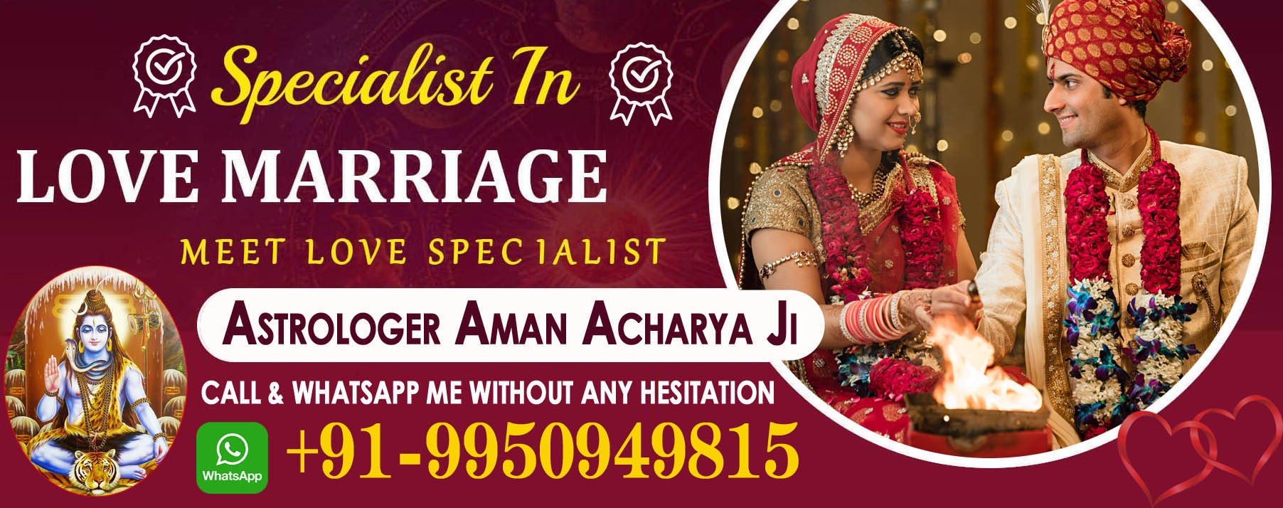 Astrologer Aman Acharya +91-9950949815